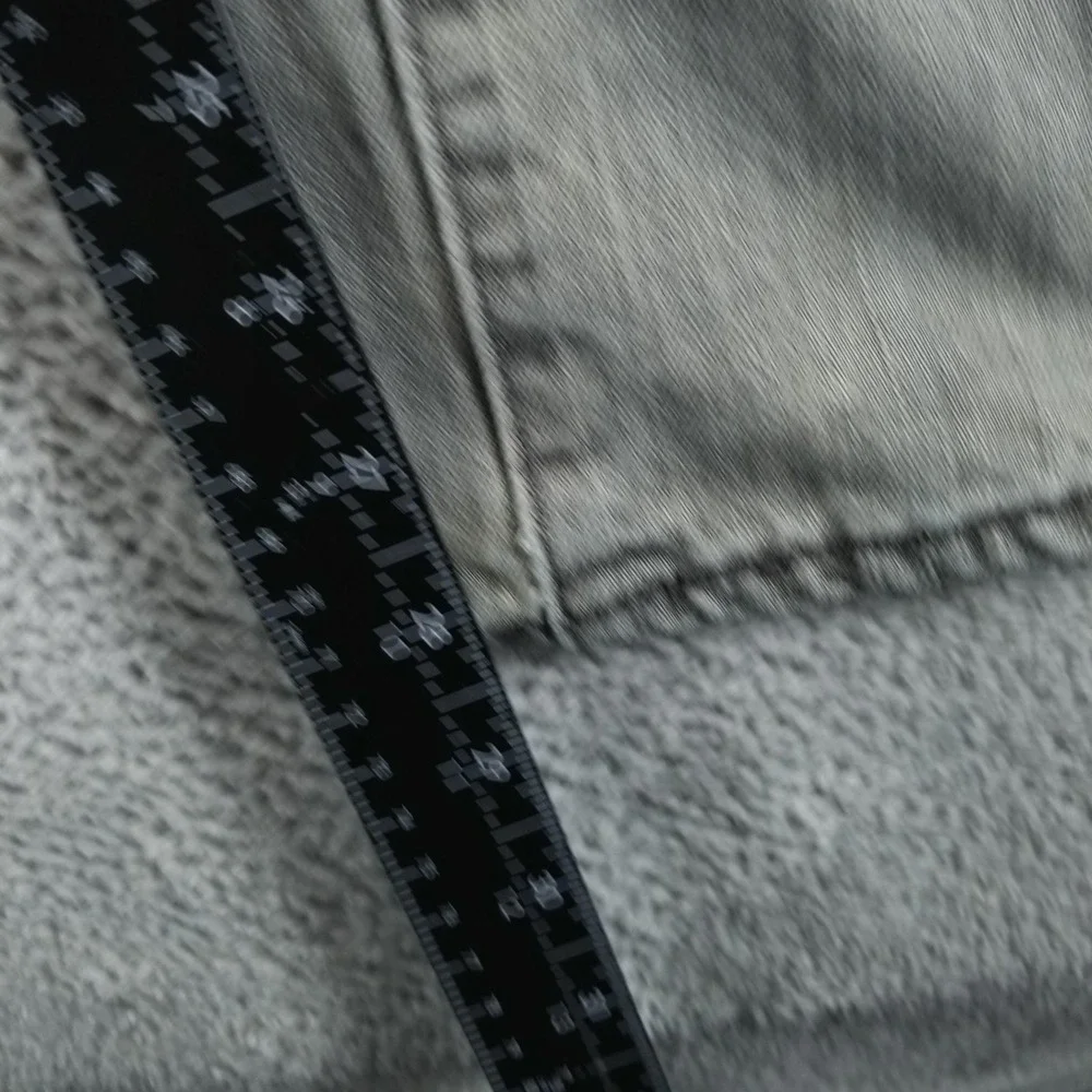 Levis 501 Jeans Mens 38x30 Gray Regular Straight Light Wash Comfort Denim